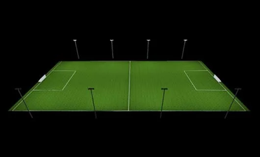 fotbollsplan ljusberäkning