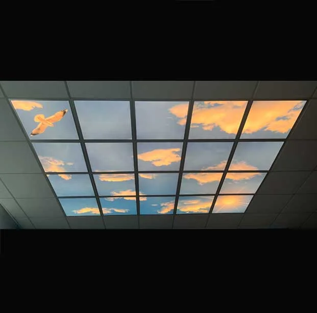 LED panel bildserie himmel